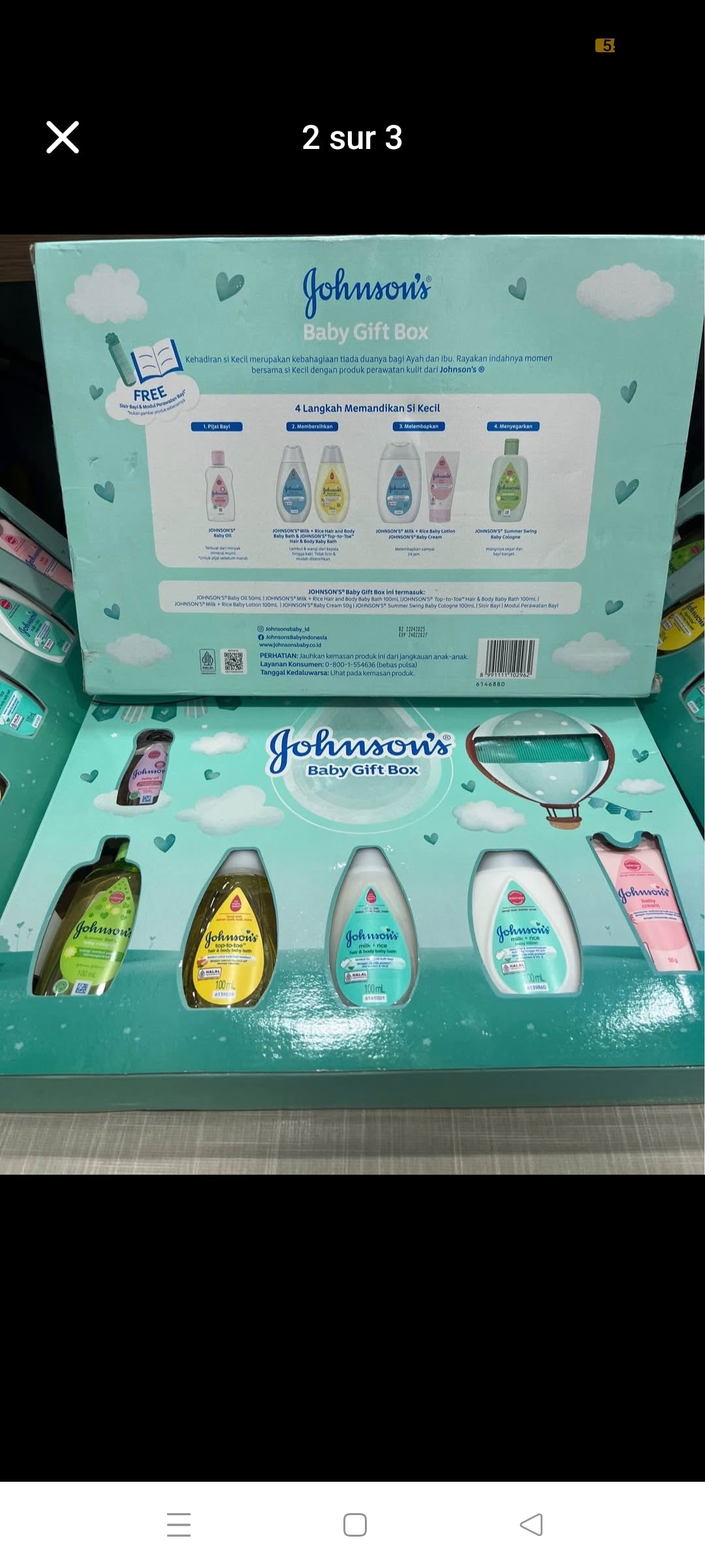 Johnson's baby gift box